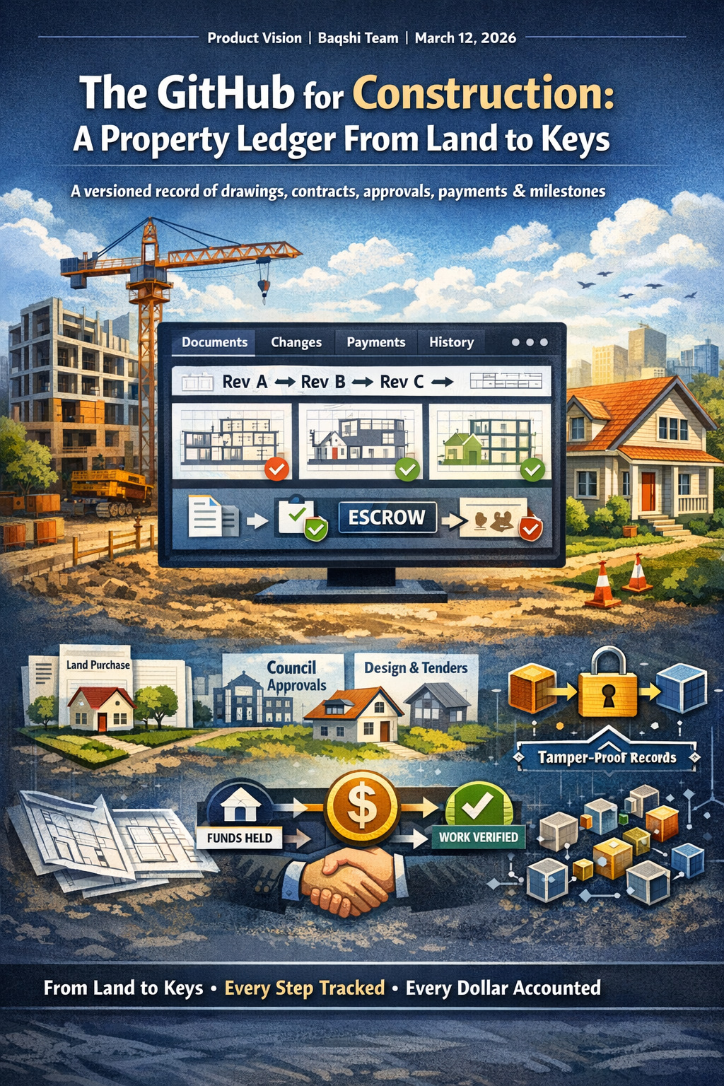 The GitHub for Construction: A Property Ledger From Land to Keys cover image